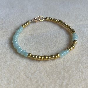 *2 for $20* Turquoise and Gold Beaded Bracelet